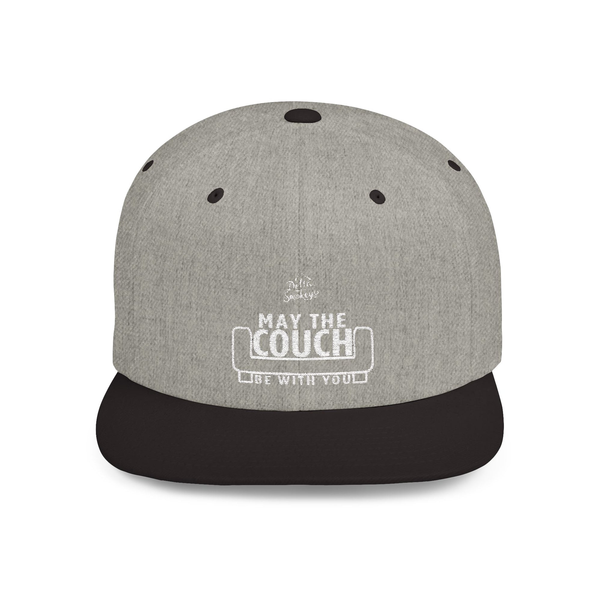 Delta Smokeys Flat Bill Snapback Hat - May the Couch Be With You