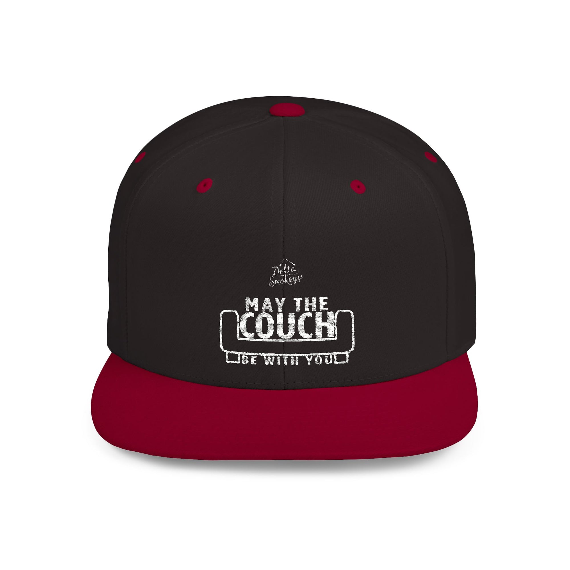 Delta Smokeys Flat Bill Snapback Hat - May the Couch Be With You