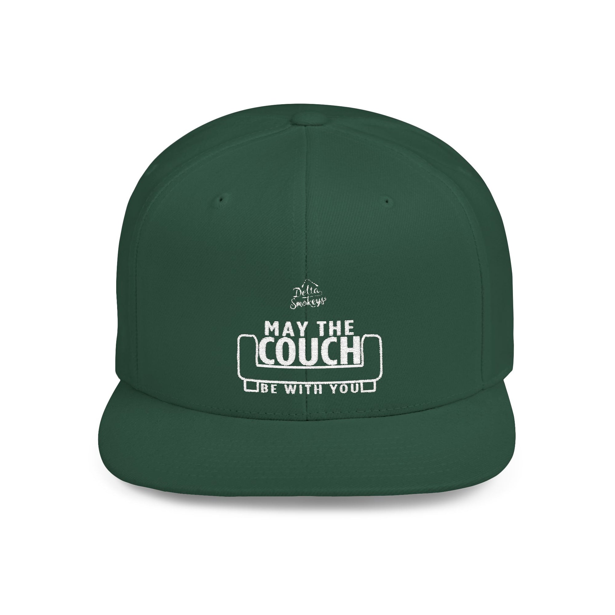 Delta Smokeys Flat Bill Snapback Hat - May the Couch Be With You