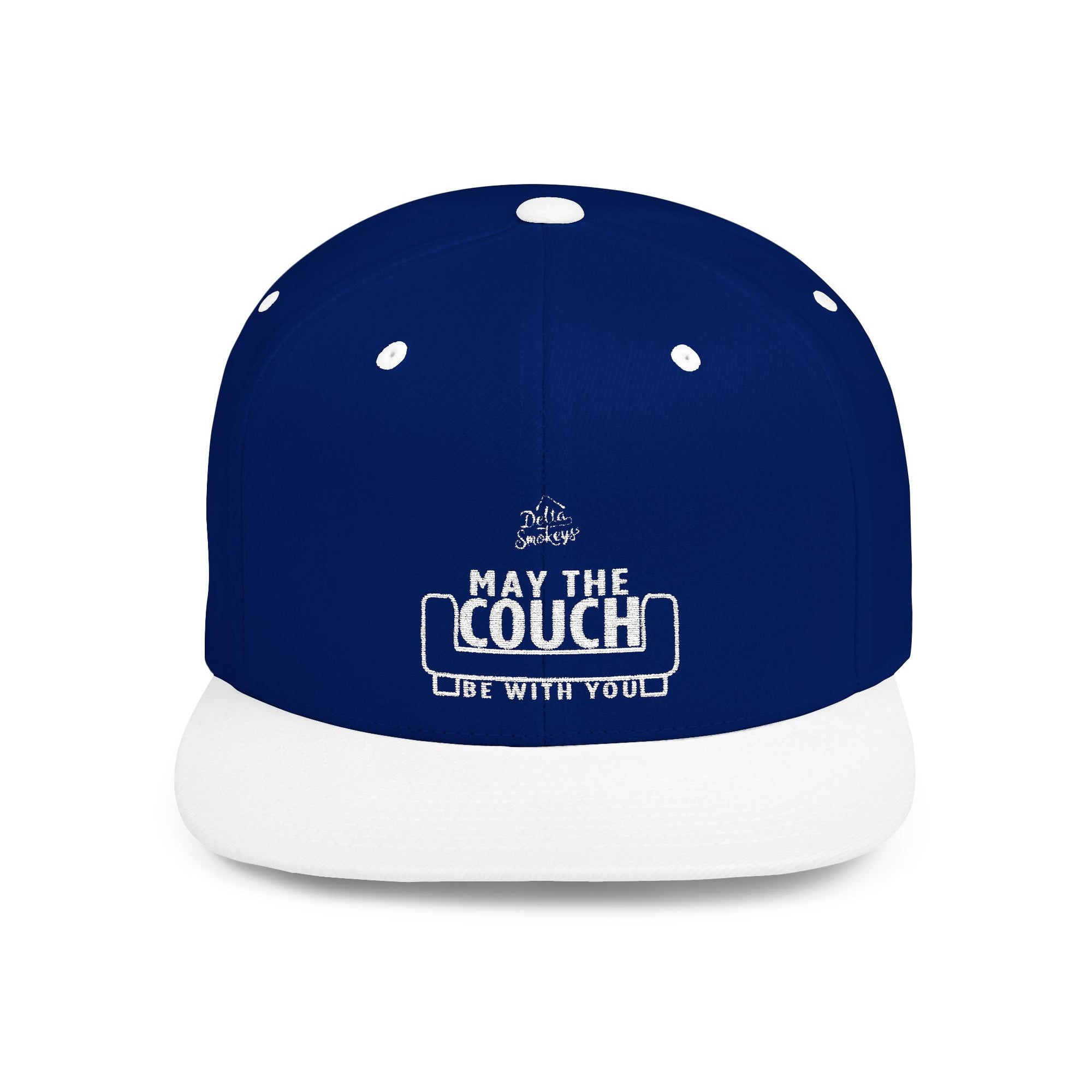 Delta Smokeys Flat Bill Snapback Hat - May the Couch Be With You