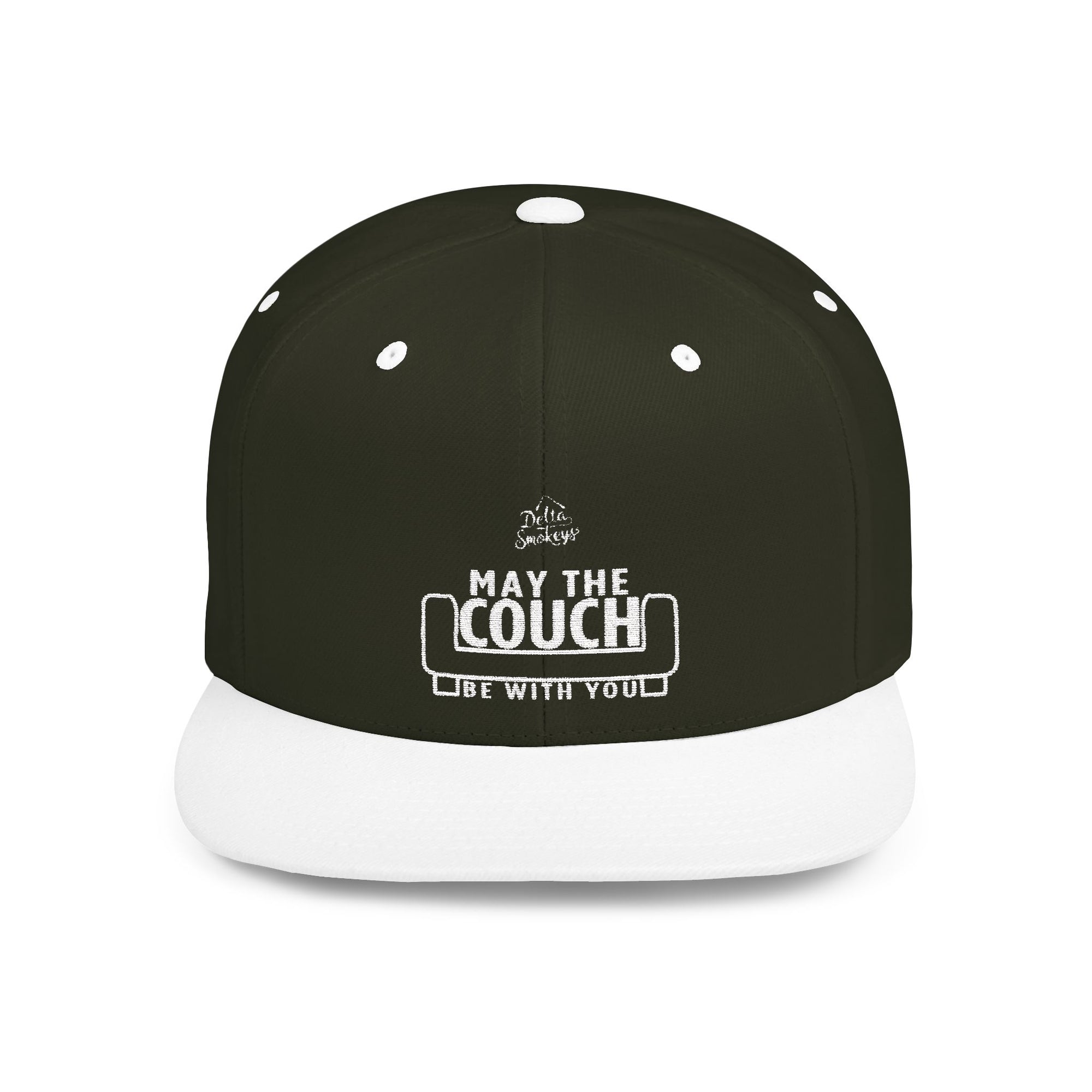 Delta Smokeys Flat Bill Snapback Hat - May the Couch Be With You