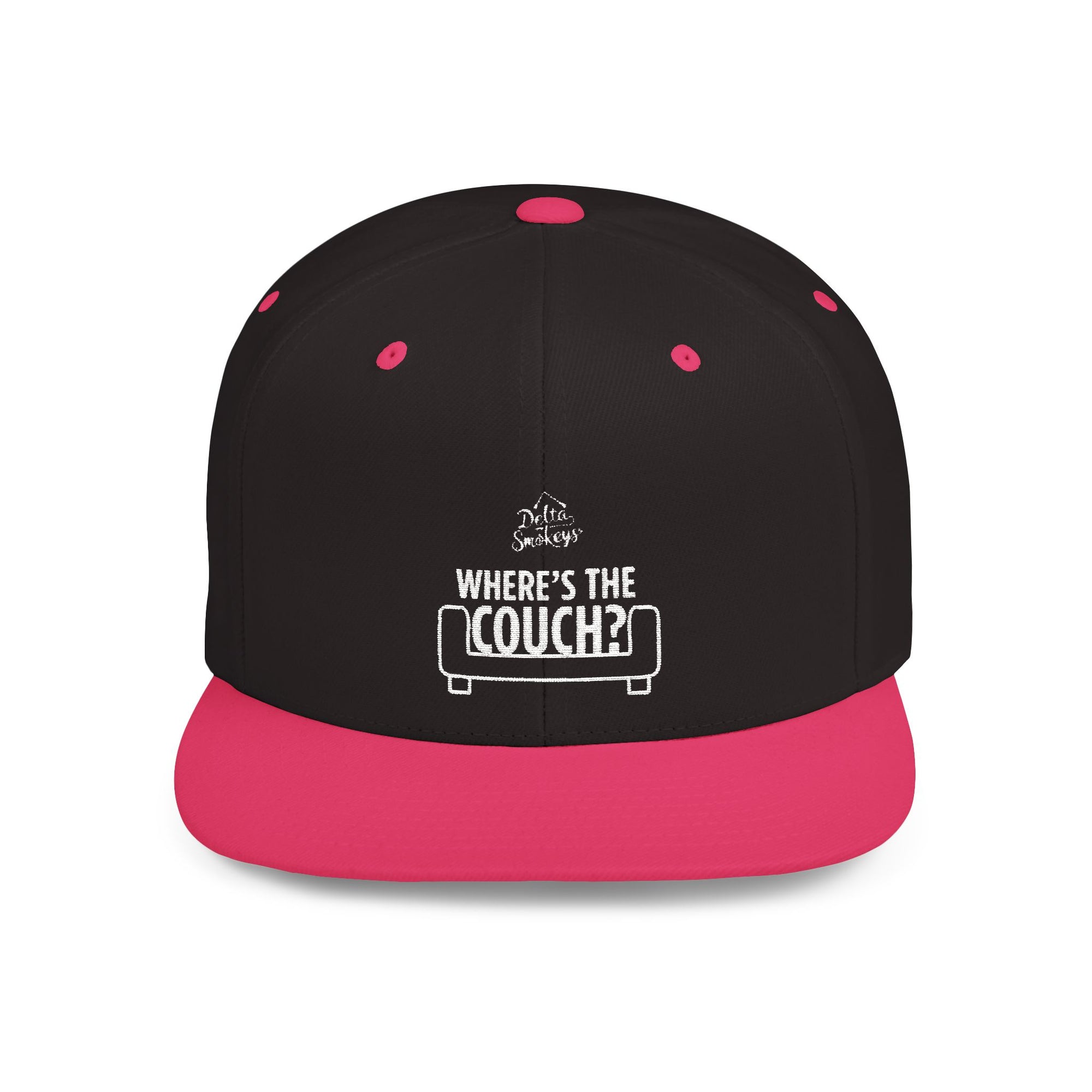Delta Smokeys Flat Bill Snapback Hat - Where's the Couch?