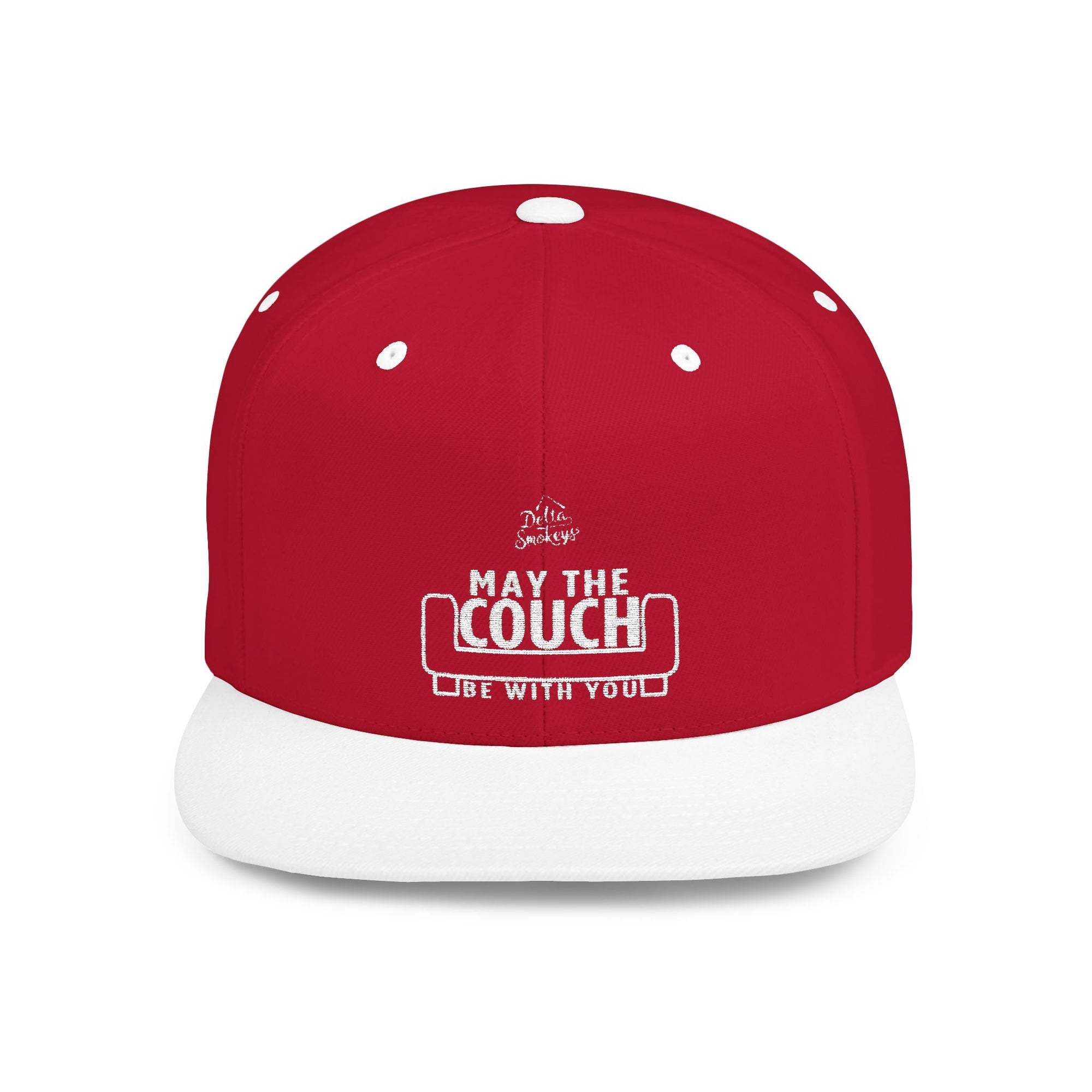 Delta Smokeys Flat Bill Snapback Hat - May the Couch Be With You