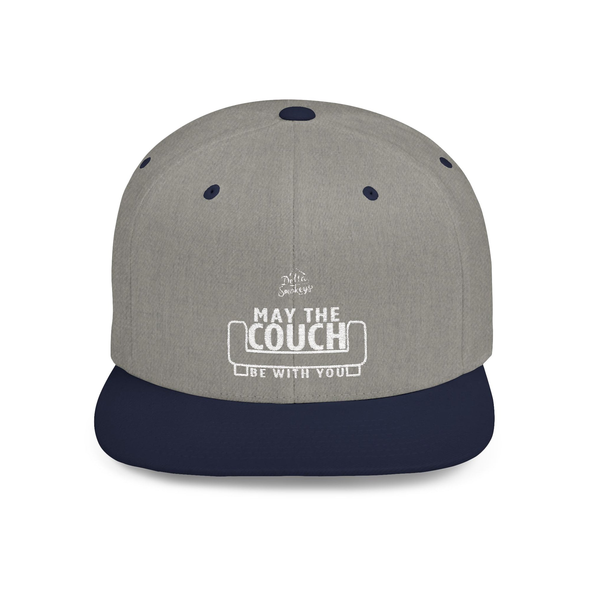 Delta Smokeys Flat Bill Snapback Hat - May the Couch Be With You