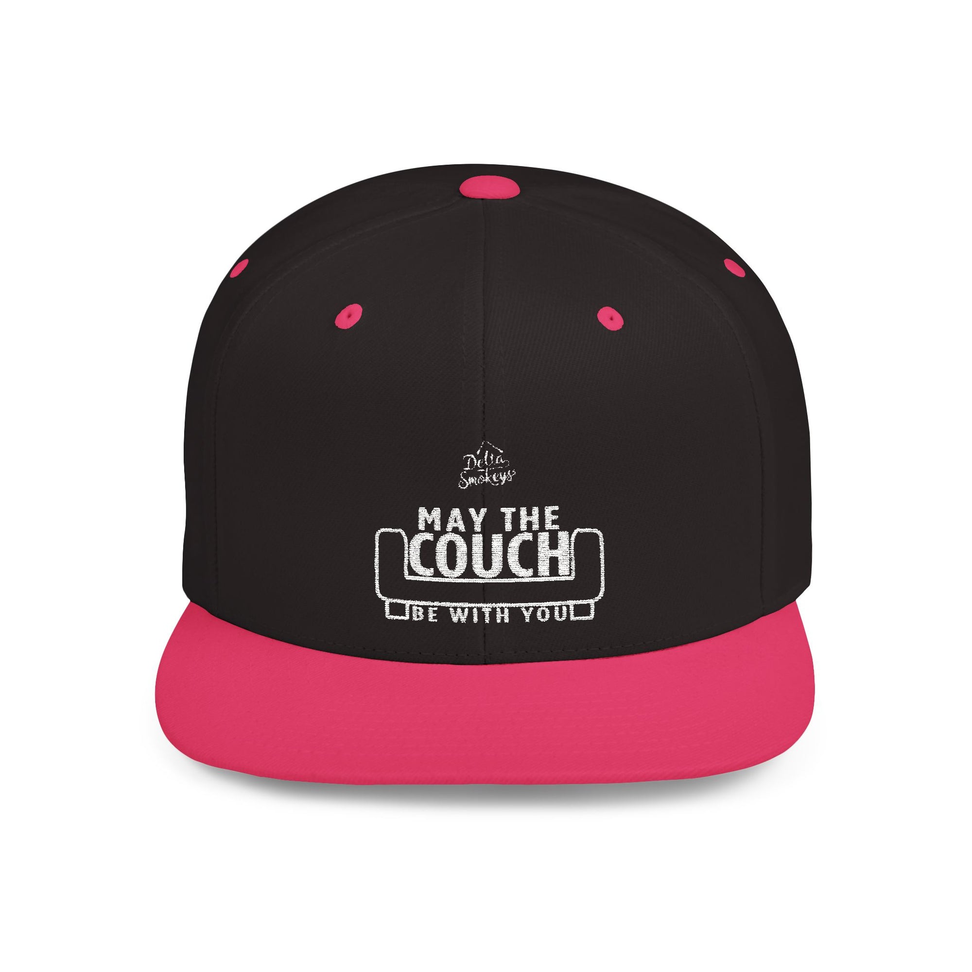 Delta Smokeys Flat Bill Snapback Hat - May the Couch Be With You
