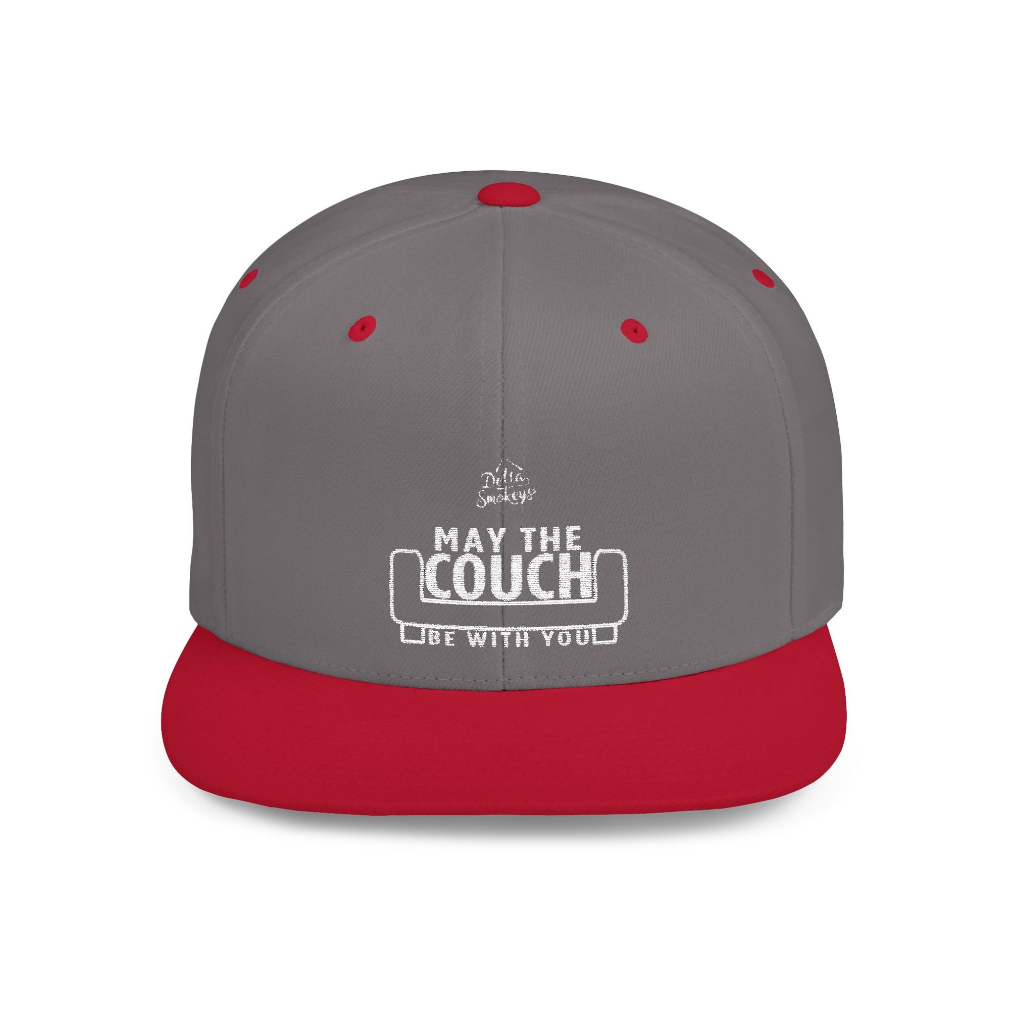 Delta Smokeys Flat Bill Snapback Hat - May the Couch Be With You