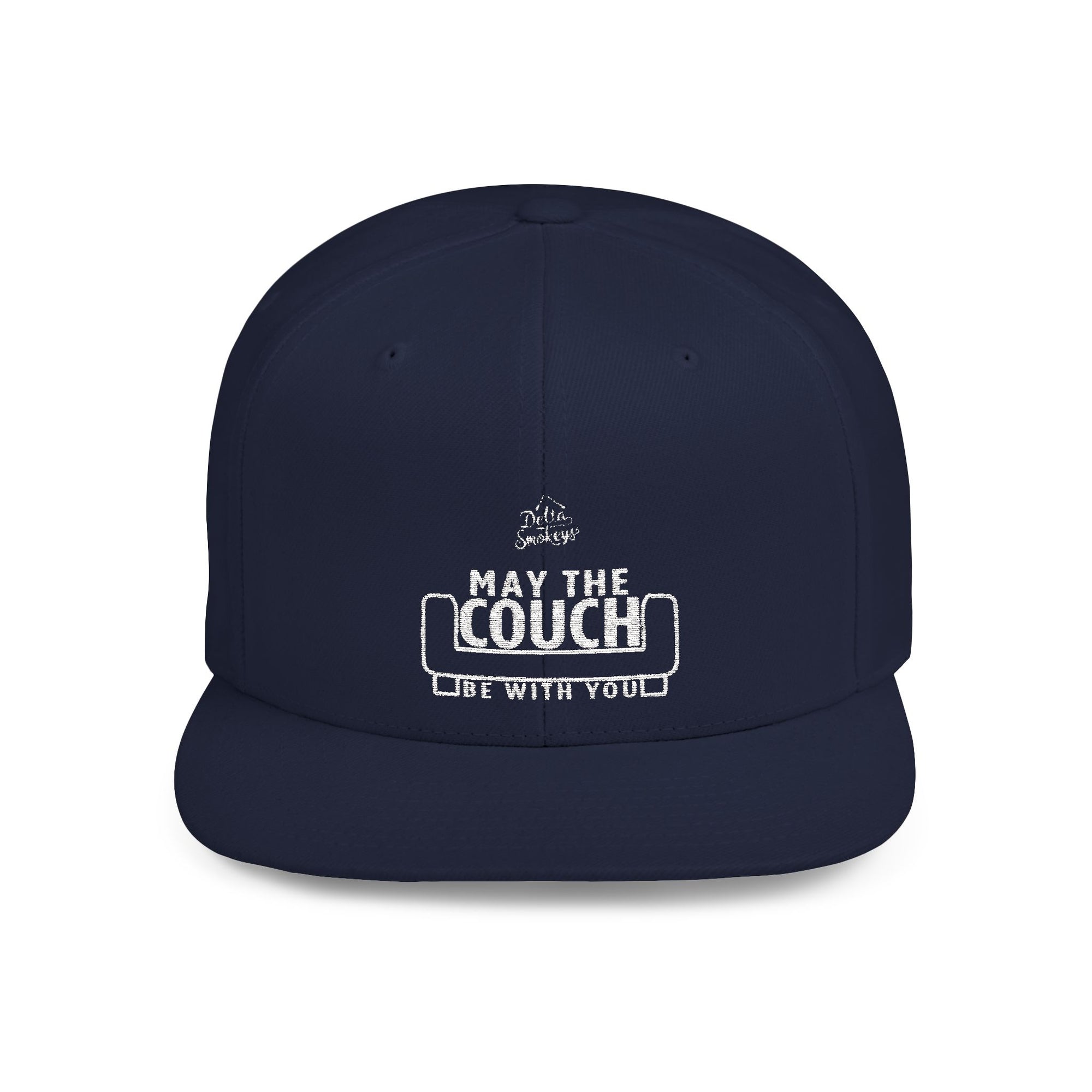 Delta Smokeys Flat Bill Snapback Hat - May the Couch Be With You