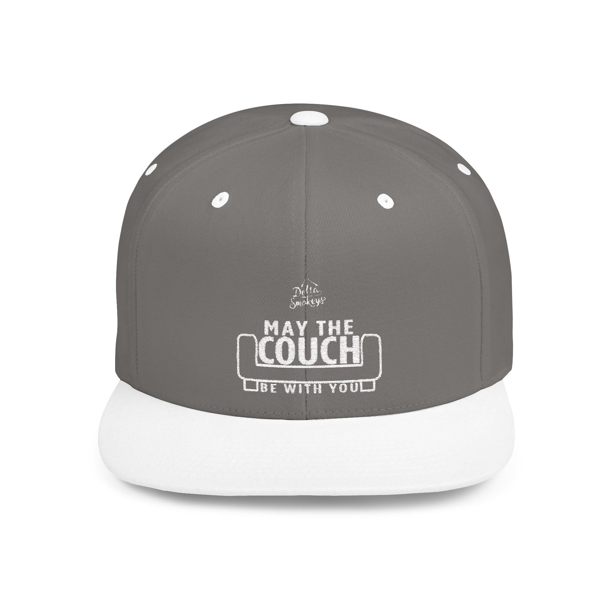 Delta Smokeys Flat Bill Snapback Hat - May the Couch Be With You