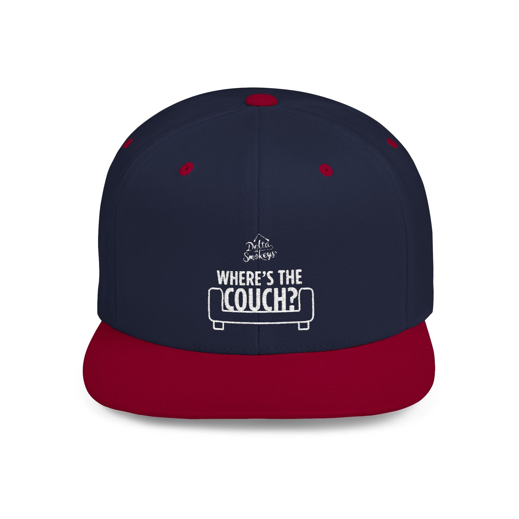 Delta Smokeys Flat Bill Snapback Hat - Where's the Couch?