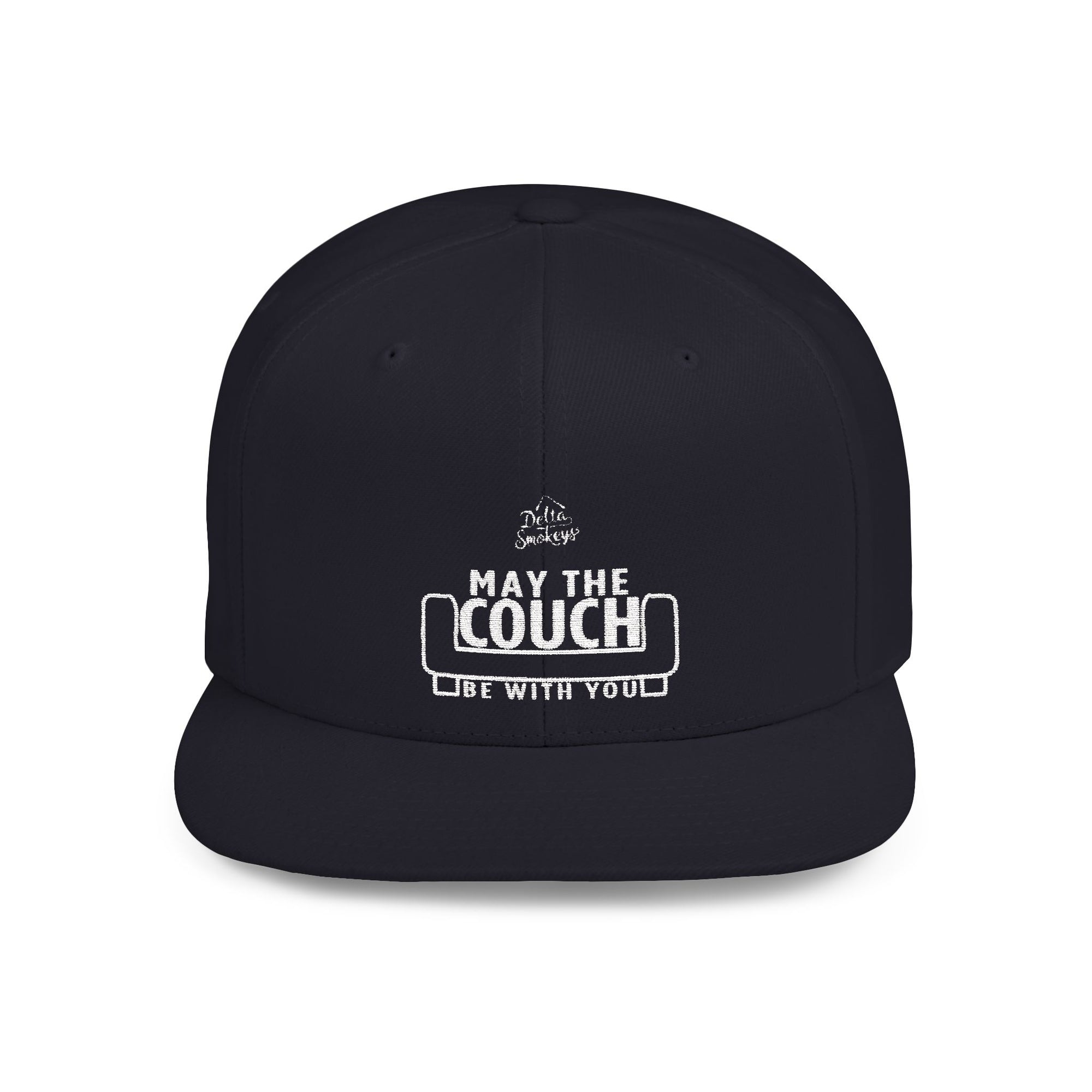 Delta Smokeys Flat Bill Snapback Hat - May the Couch Be With You