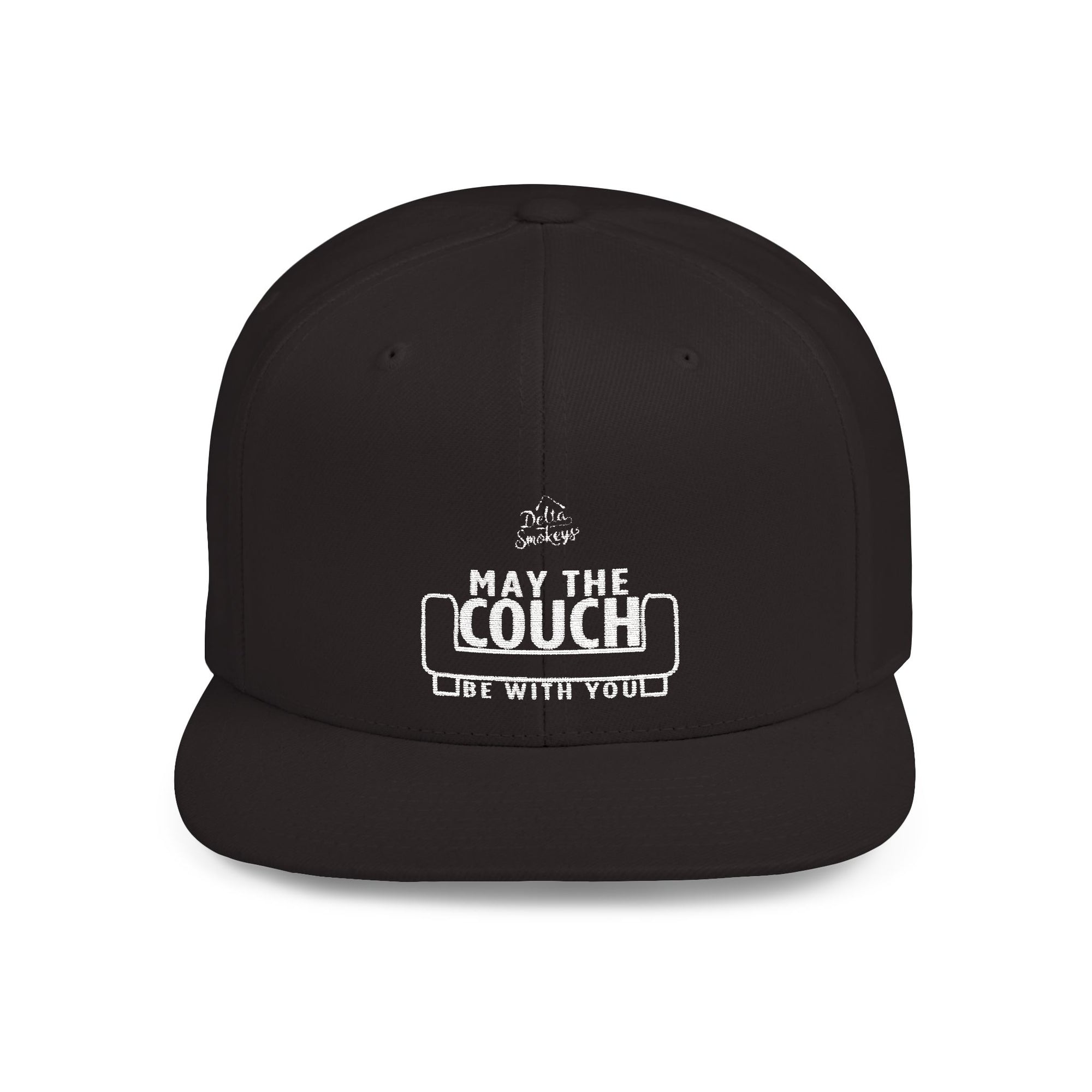 Delta Smokeys Flat Bill Snapback Hat - May the Couch Be With You