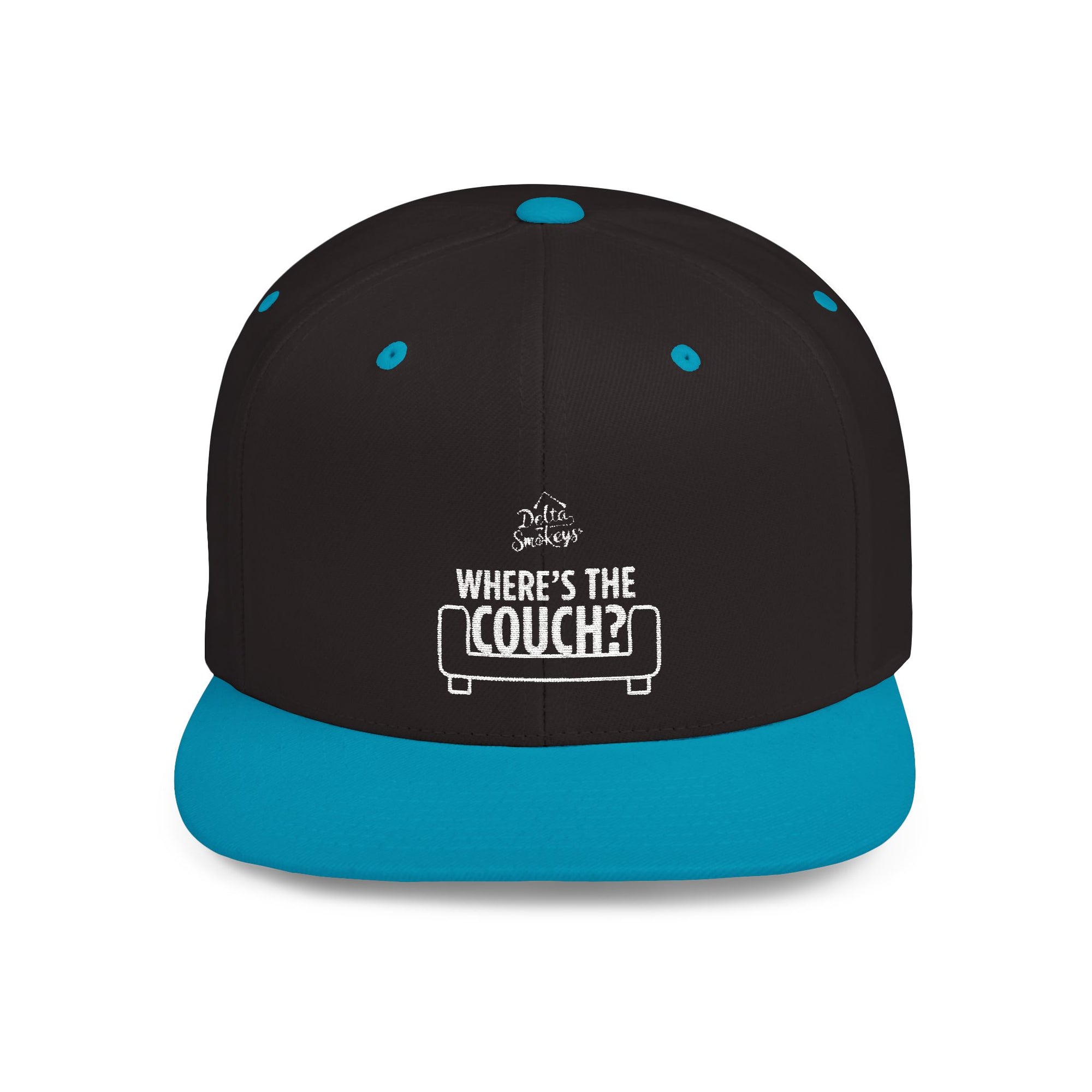 Delta Smokeys Flat Bill Snapback Hat - Where's the Couch?