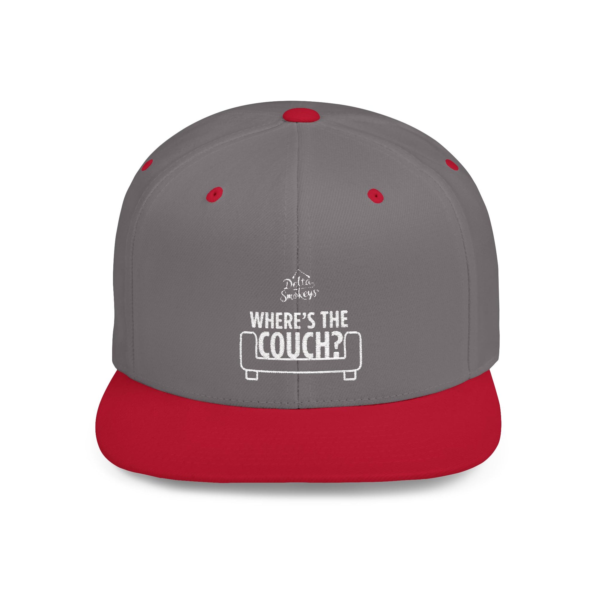 Delta Smokeys Flat Bill Snapback Hat - Where's the Couch?