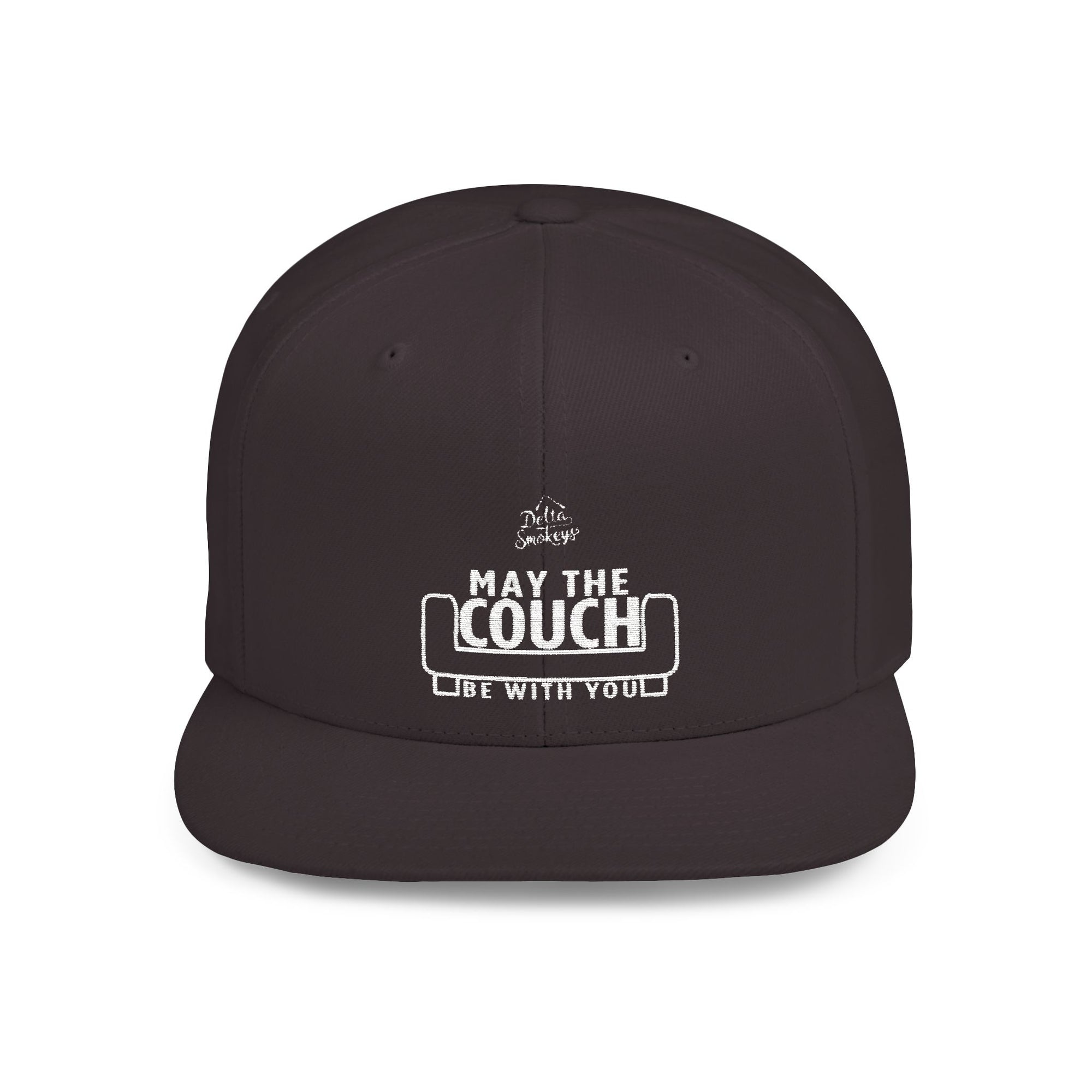 Delta Smokeys Flat Bill Snapback Hat - May the Couch Be With You