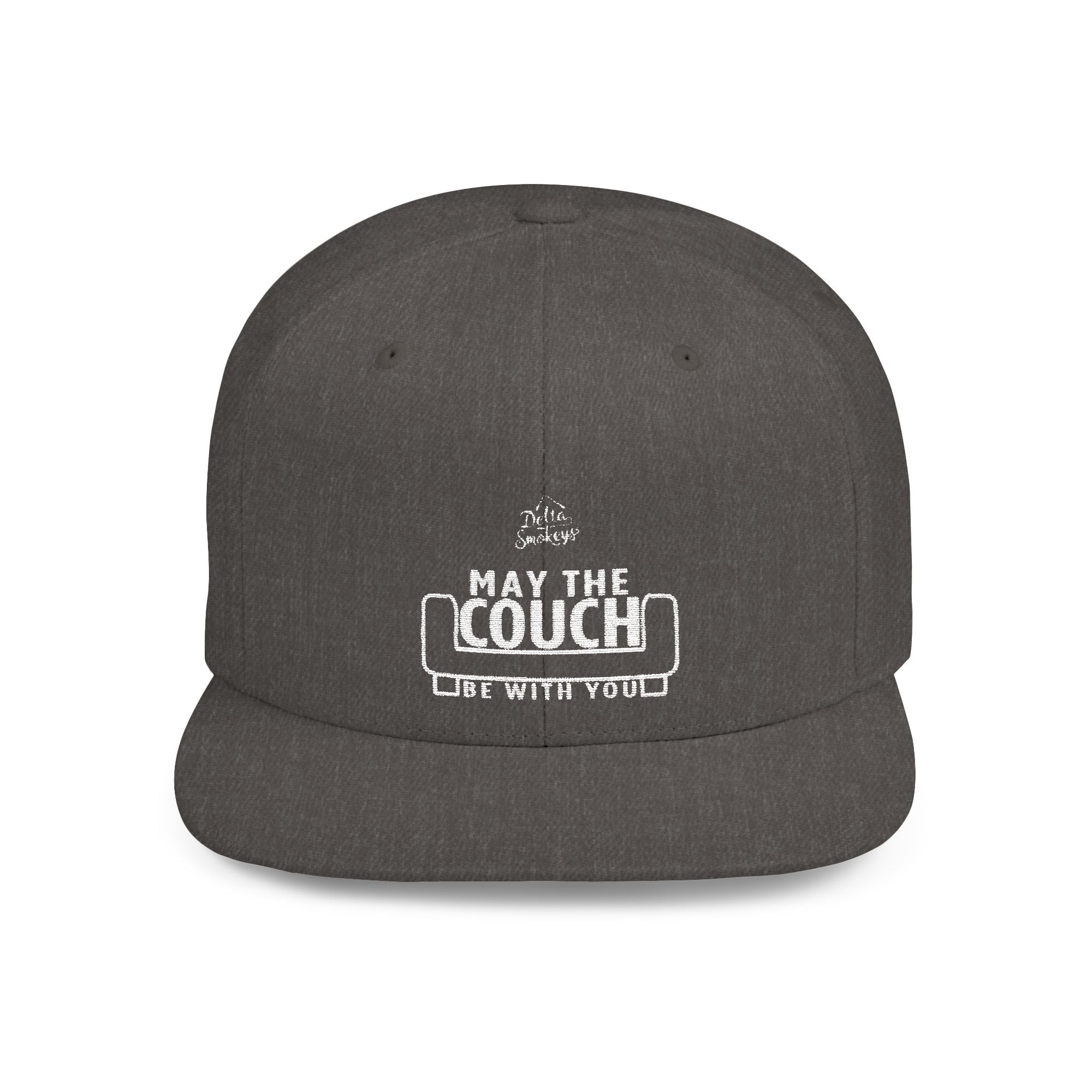 Delta Smokeys Flat Bill Snapback Hat - May the Couch Be With You