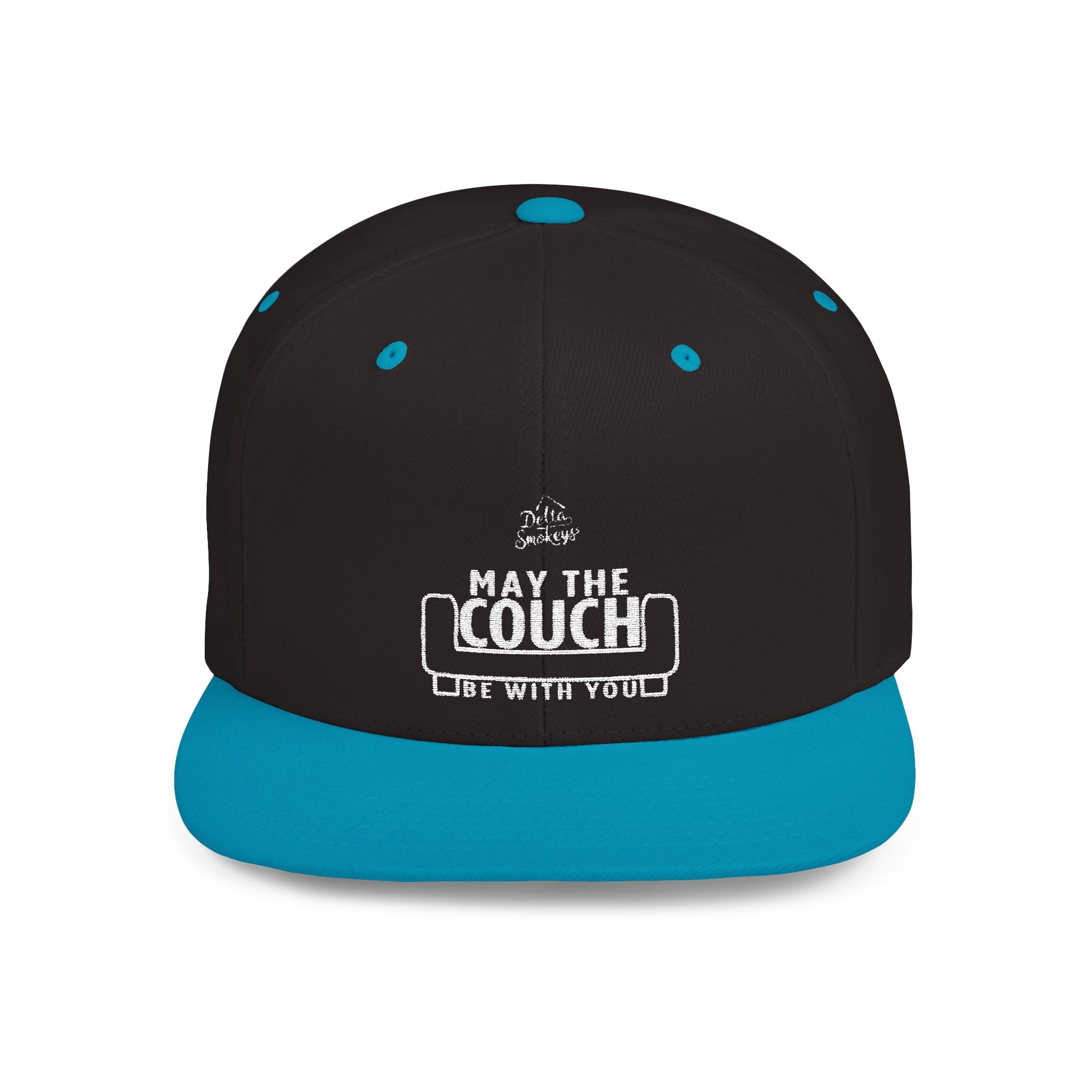 Delta Smokeys Flat Bill Snapback Hat - May the Couch Be With You