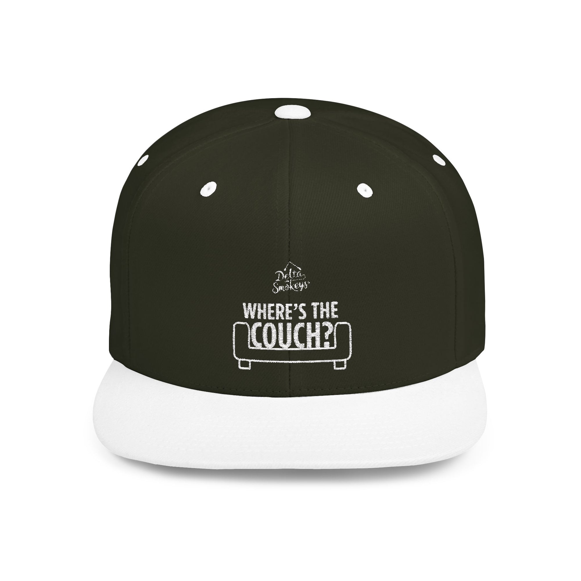 Delta Smokeys Flat Bill Snapback Hat - Where's the Couch?